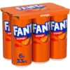Boisson gazeuse Fanta orange Pack de 6 canettes 33cl