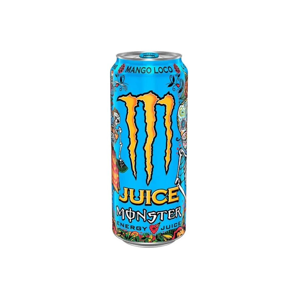 Boisson énergisante Monster Energy Juice Mango Loco canette 50cl