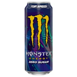 Boisson énergisante Monster Energy Top Speed Zero sans sucres canette 50cl