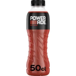 Boisson Powerade rouge pétillant cerise bouteille 50cl