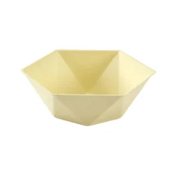 Bol en carton x8 forme hexagonale beige