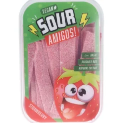 Bonbon acidulé halal et vegan goût fraise 310g