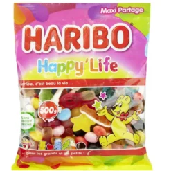 Bonbon Haribo Happy Life Maxi Partage sachet 500g
