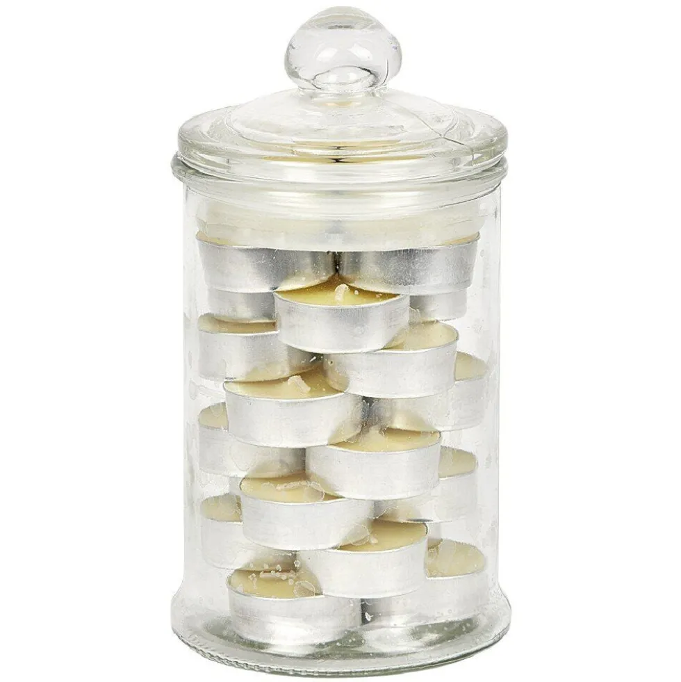 Bonbonnière avec 24 bougies chauffe-plat