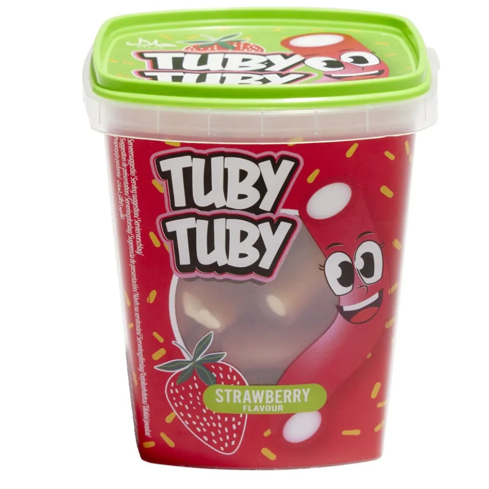 Bonbons tubes Tuby Tuby fraise ou framboise 220g