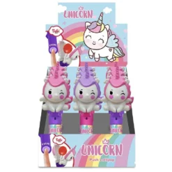 Bonbon sucette pop-up forme licorne rose ou violet