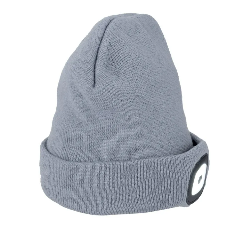 Bonnet avec lampe frontale LED intégrée (2 modèles)