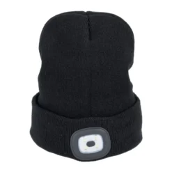 Bonnet avec lampe frontale LED intégrée (2 modèles)
