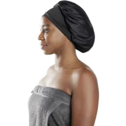 Bonnet de douche satiné 28x24xH28cm (2 modèles)