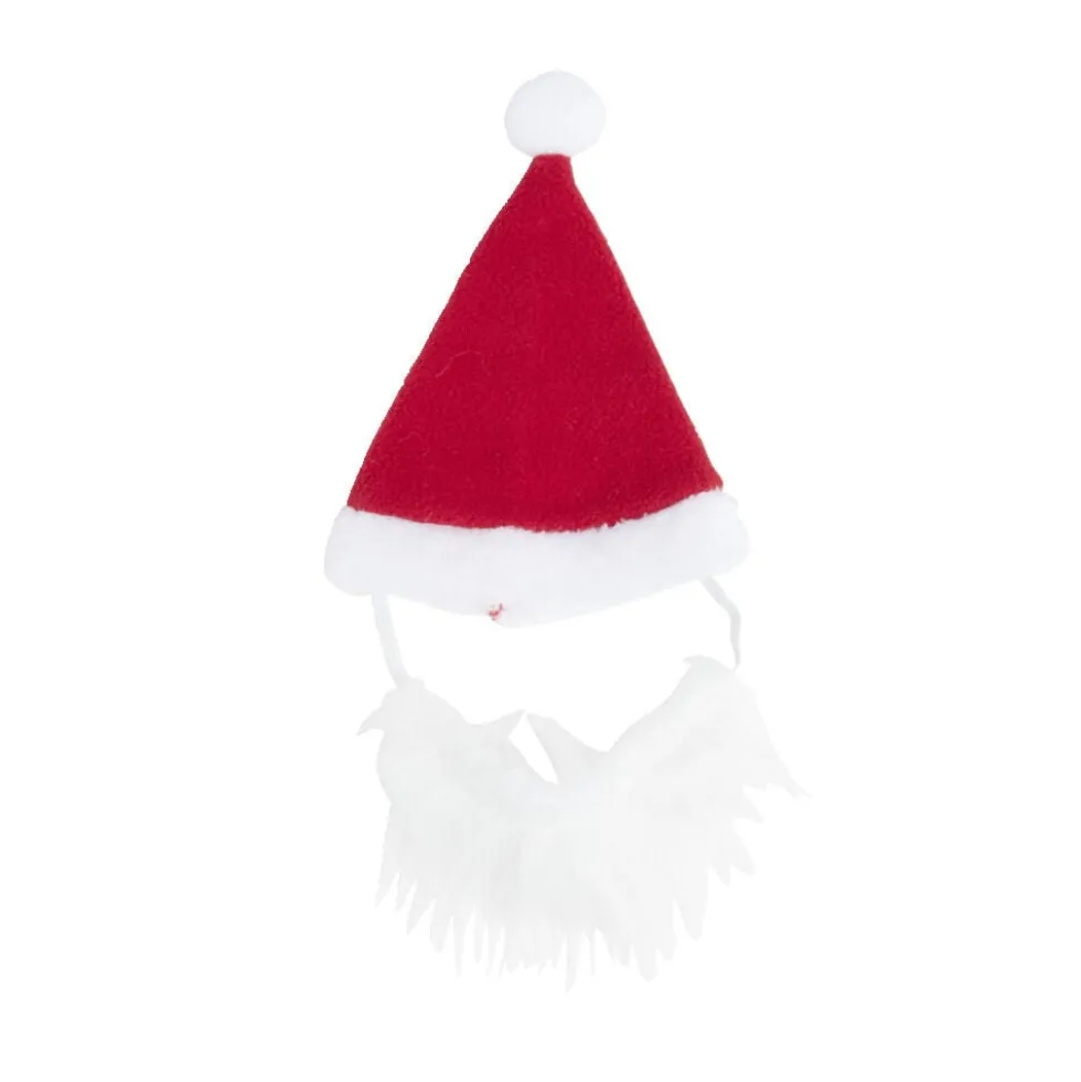 Bonnet pour chien Père Noël L17xH13cm