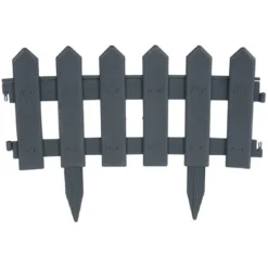 Bordure de jardin en plastique gris 30xH40cm