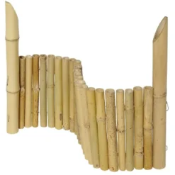 Bordure en bambou à planter naturel
