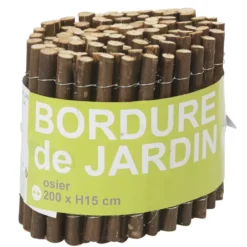 Bordure en osier marron