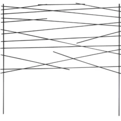 Bordure métallique noire