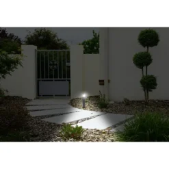 Borne d'éclairage solaire LED potelet Ø13,2xH51,5cm