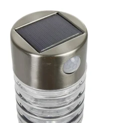 Borne solaire détecteur de mouvement acier