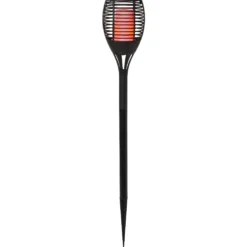 Borne solaire 3en1 effet flamme 28 LED multicolores télécommande