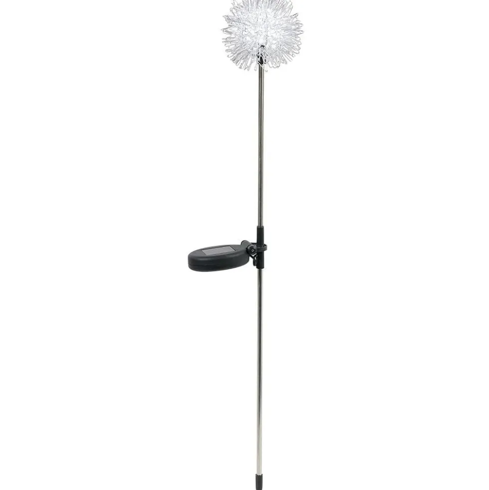 Borne solaire fleur à planter Ø8xH64cm
