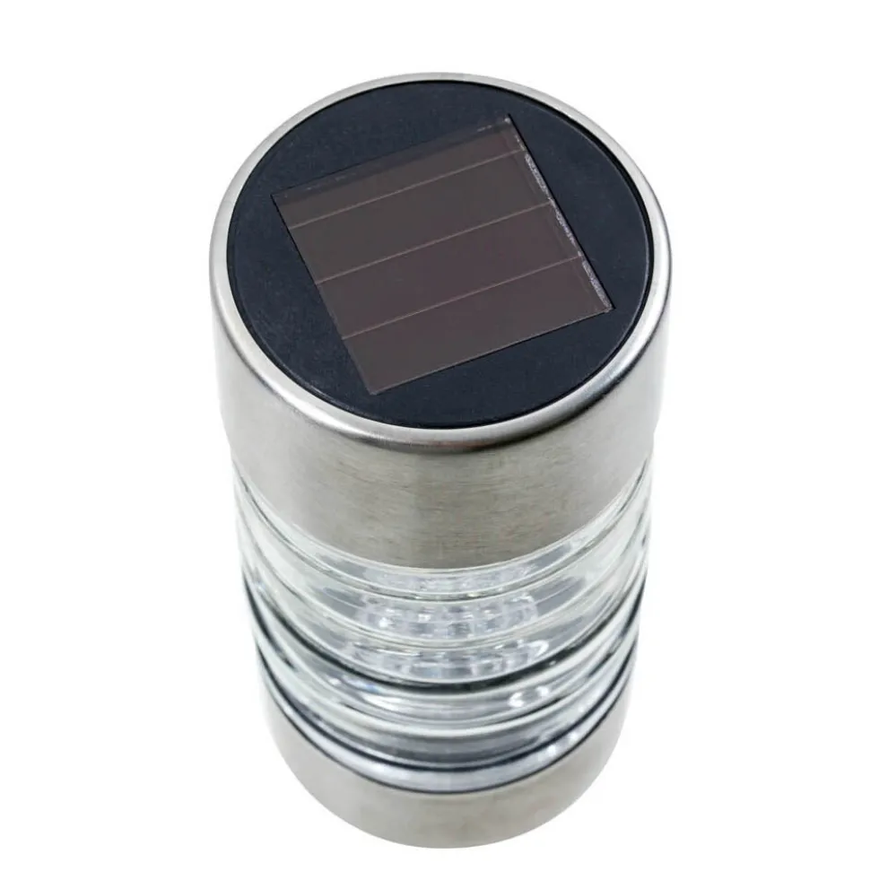 Borne solaire à planter 1 LED blanc chaud