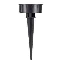 Borne solaire à planter noire à lumière dégradée Ø8xH45cm