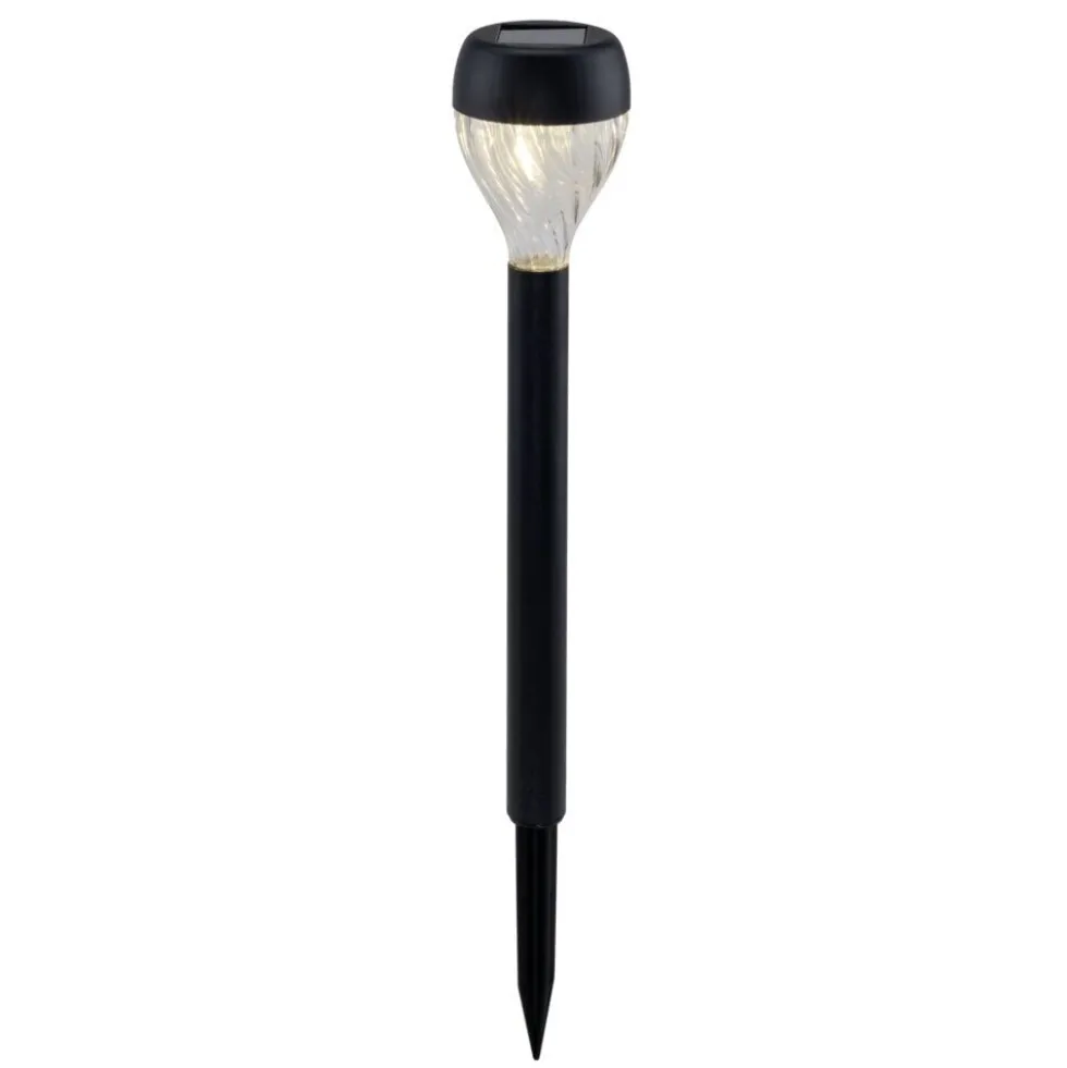 Borne solaire à planter x8 noir Ø5xH32,5cm