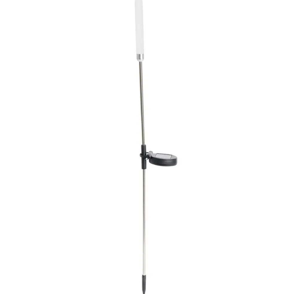 Borne solaire style roseau 1LED blanc chaud Ø2xH80cm