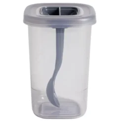 Boîte alimentaire + cuillère polypropylène gris 450mL