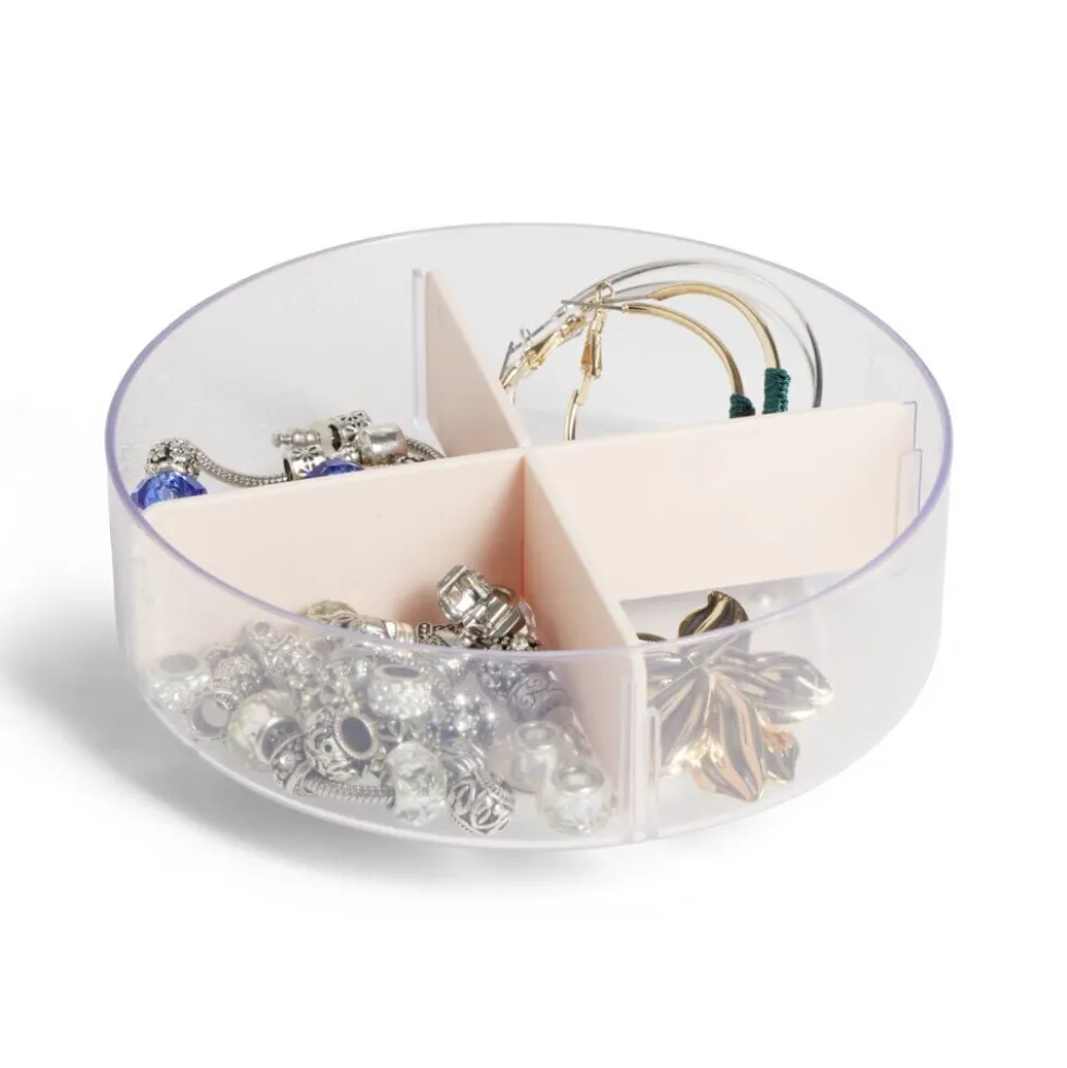 Boîte à bijoux avec porte bijoux Ø13,6xH35cm