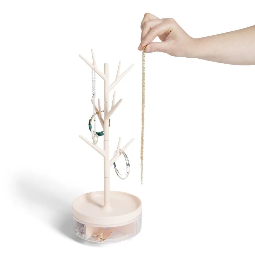 Boîte à bijoux avec porte bijoux Ø13,6xH35cm