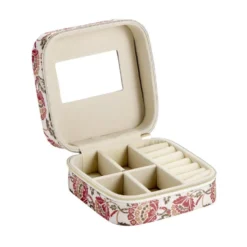 Boîte à bijoux motif coloré indien petit modèle 10x10xH5cm (2 modèles)