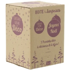 Boîte cadeau surprise déco bougie roses éternelles