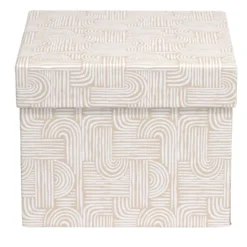 Boîte carton décorée 13x10xH13cm - 2 modèles