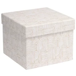 Boîte carton décorée 13x10xH13cm - 2 modèles