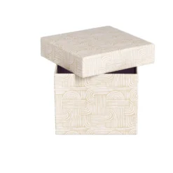 Boîte carton décorée 15x12xH15cm - 2 modèles