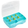 Boîte compartiments 10 cases 19x15xH4cm