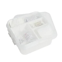 Boîte à compartiments 2 niveaux de rangement 26x25xH11cm