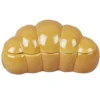 Boîte céramique forme croissant marron 18x10xH8cm