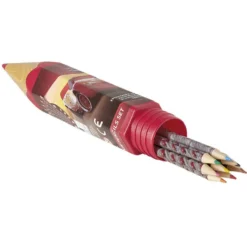 Boîte crayon avec crayon de couleur
