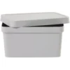 Boîte de rangement avec couvercle grise 3,6 L