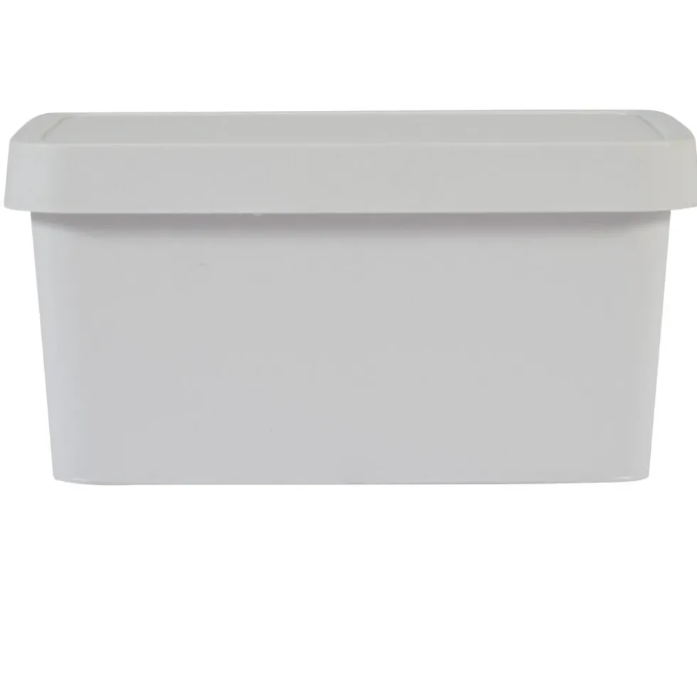 Boîte de rangement avec couvercle beige 3,6 L