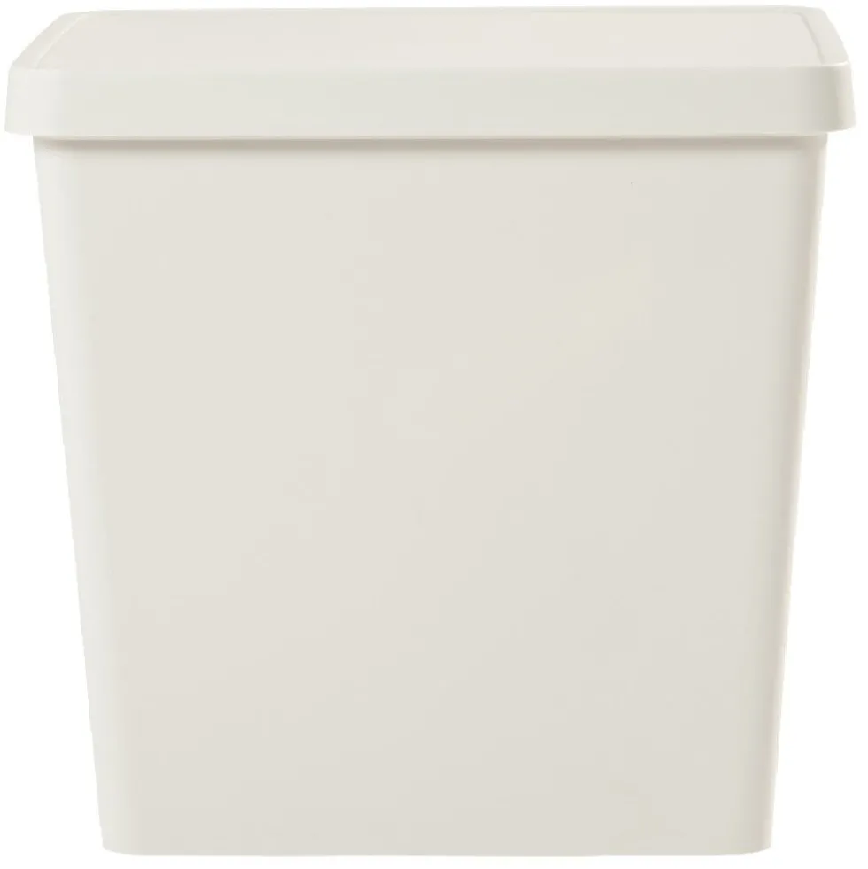 Boîte de rangement avec couvercle beige 26 L