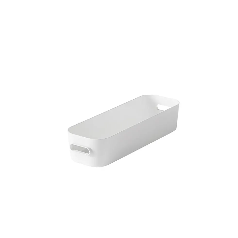 Boîte de rangement avec poignée blanc