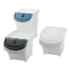 Boîte de rangement blanche avec couvercle 20L