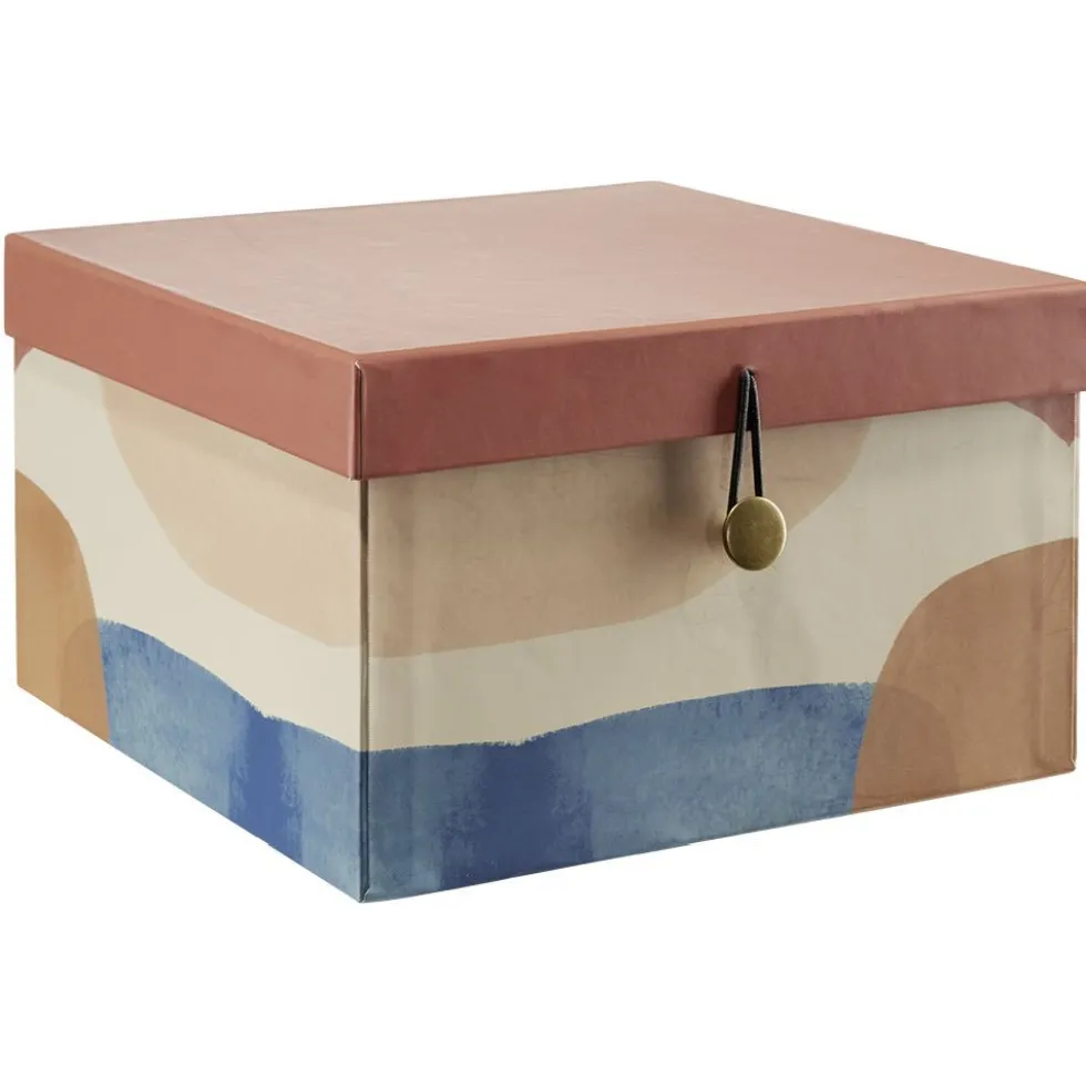 Boîte de rangement carrée déco x3