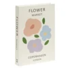Boîte de rangement forme livre thème floral 18x25cm (2 modèles)