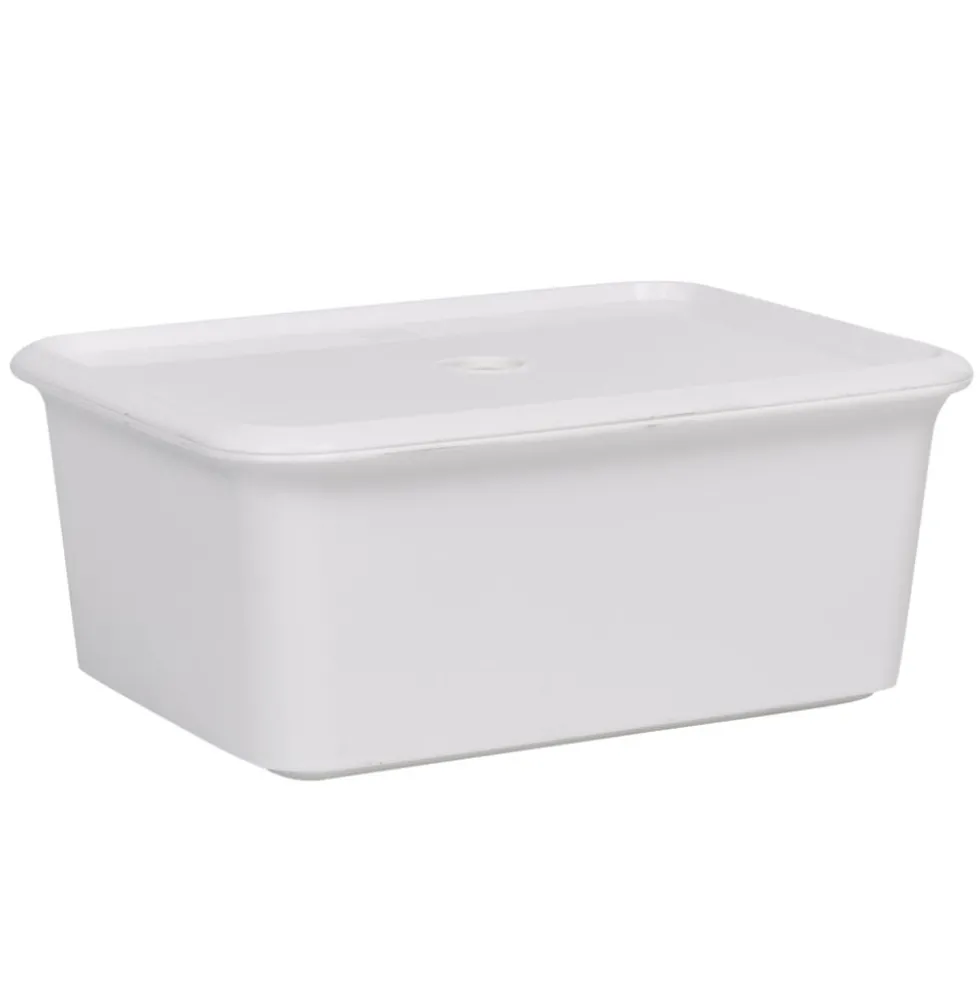 Boîte de rangement 6 L blanc