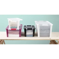 Boîte de rangement 26 L blanc