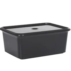 Boîte de rangement 6 L noir