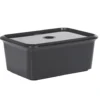 Boîte de rangement 3 L noir