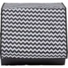 Boîte de rangement à ouverture frontale motif chevron H35 cm